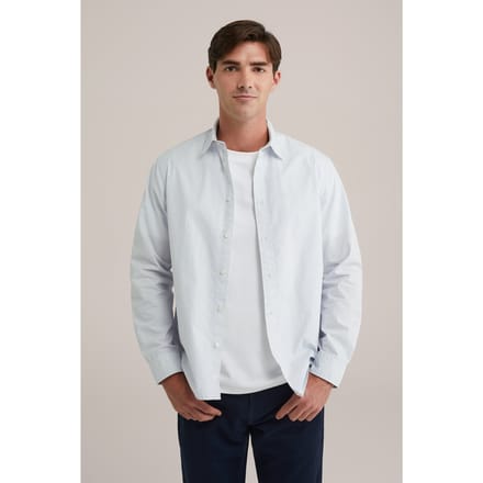 We Fashion Shirt Light Blue Größe: S | Casual hemden Outlet | Herren | Blau