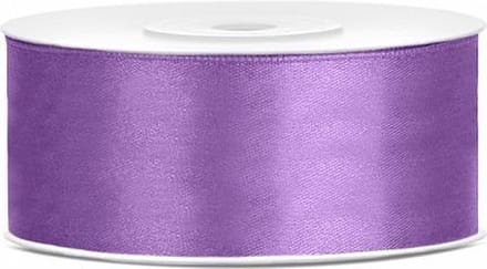 Hobbygroep satijnlint lavendel 25 mm 25 m luxe knutselband.