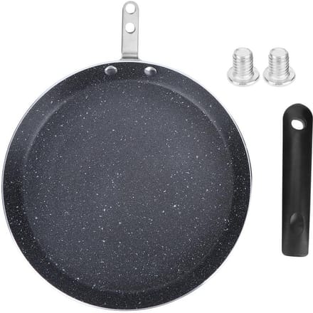 Anti-aanbak koekenpan Radiant-koker Inductiekookplaat Kookgerei voor ontbijt pannenkoek gray