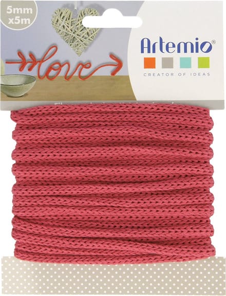Artemio punnikdraad rood bordeaux 5 m X 5 mm