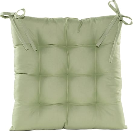 Anna's collection Stoelkussen gewatteerd - mint groen - 38 x 38 cm - binnen/buiten