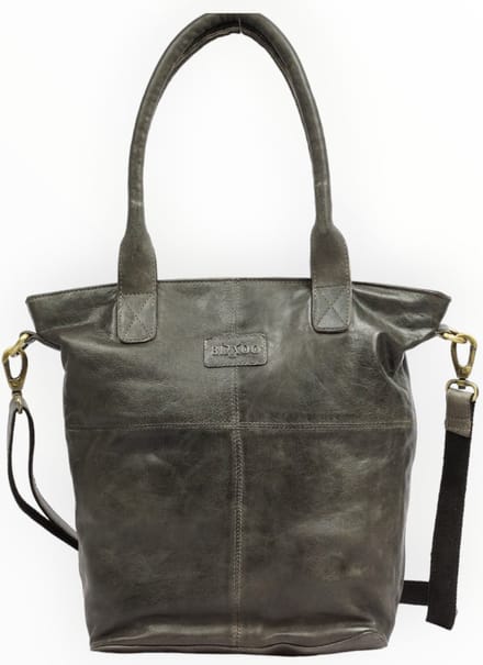 Bizzoo shopper with long strap grey