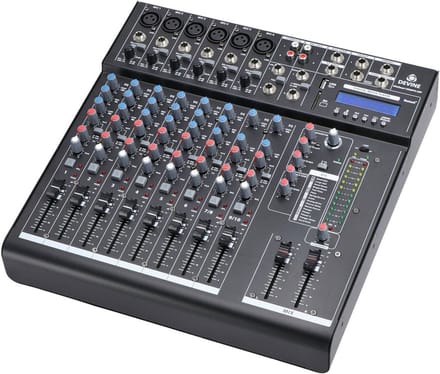 10-Kanaals Mixer - Met FX en mediaspeler - Devine MixDesk 1002FX-MP - Multikleur