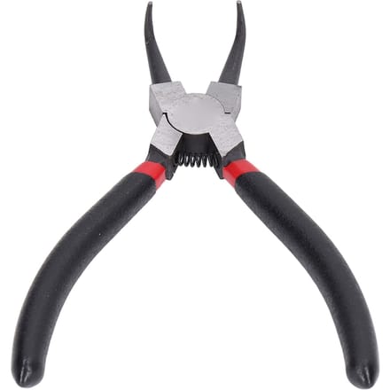 Interne Gebogen Borgringtang Koolstofstaal Rubber Circliptang met Ondergedompeld Handvat 6in gray