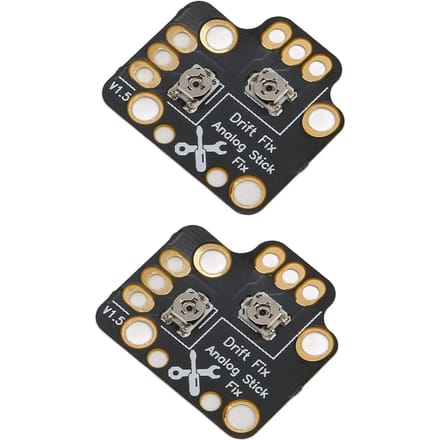 2 pièces Plaque de réparation de dérive de joystick de manette de jeu Mod de correction de dérive universel pour joystick analogique 3D pour manettes de jeu Noir black
