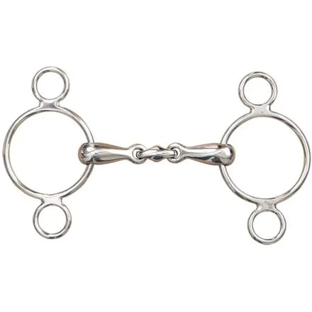 Pessoa dubbel snaffle bit voor paarden T de T