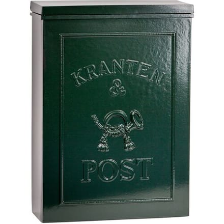 KS Verlichting - brievenbus - B9D - wandbrievenbus - groen - kranten & post - aluminium - klassiek