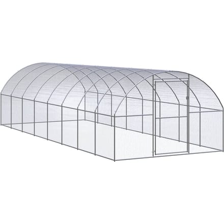 Vidaxl Cage Extérieure Pour Poulets, 3X8X2 M, Acier Galvanisé