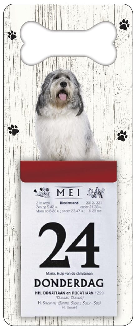 Scheurkalender 2027 Hond: Bobtail Terrier