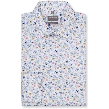 OLYMP Luxor Overhemd, Comfort Fit, New Kent, Wit