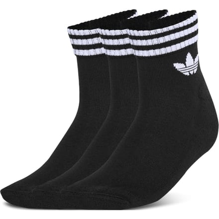 Adidas 3-stripes Ankle Socks 3 Pairs Sokken Unisex - Zwart - Maat 46-48 - Poly (Polyester)