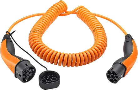 LAPP MOBILITY Spiraalvormige laadkabel Type 2, tot 11 kW, 5 m, oranje