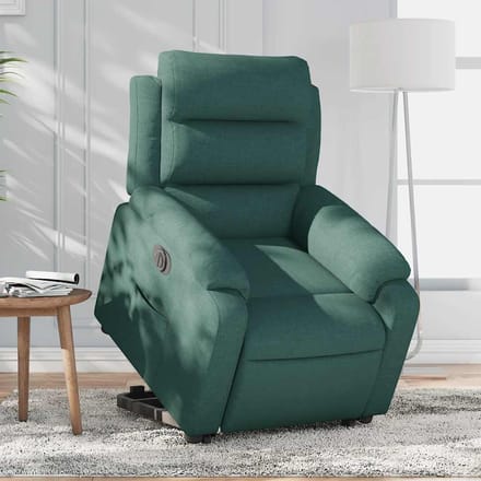 Vidaxl Sta-op Massagestoel, Elektrisch, Verstelbaar, Groen