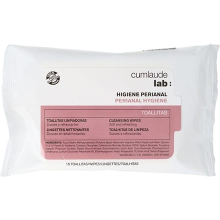 CUMLAUDE LAB - Lingettes nettoyantes périanales 15 unités