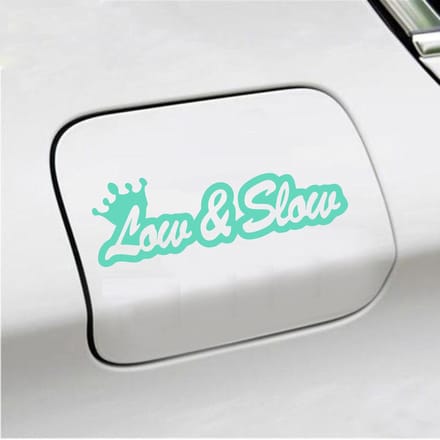 Bumpersticker - Low & Slow - 4,8 X 14,8 - Mint