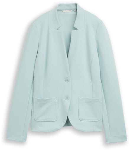 Tom Tailor - Slim fit blazer met ottoman-structuur - Maat XS - blue haze