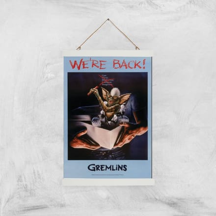 Gremlins We're Back Poster Giclee Art Print - A3 - White Hanger