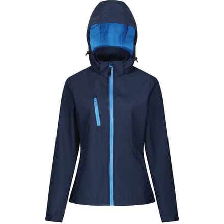 Regatta Dames/dames Venturer 3-lagige Membraan Soft Shell Jacket (Marine / Frans Blauw)
