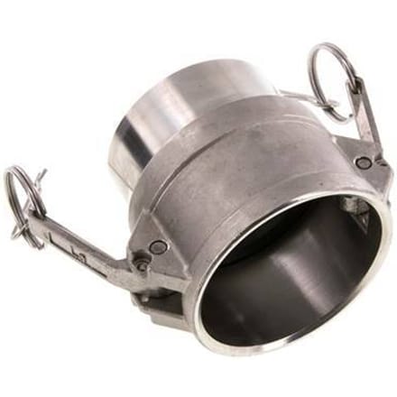 Camlock DN 60 (2 1/2'') Koppeling RVS met lasuiteinde (76.1 mm) Type B (AS) MIL-C-27487