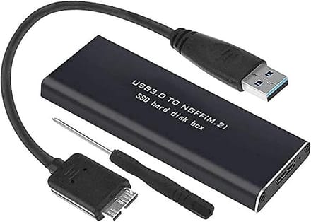 Externe M.2 SATA Adapter naar USB 3.0 Behuizing voor NGFF SSD met UASP Ondersteuning