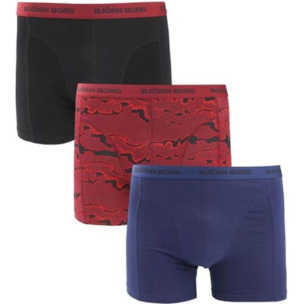 Bjorn Borg Boxers 3Pack Stretch Blauw Rood - Maat S - Heren - Boxershorts