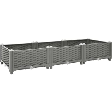 vidaXL - Plantenbak - verhoogd - 120x40x23 - cm - polypropeen