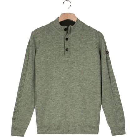 Baileys – Heren – Gebreide Trui – Wol – Casual – Pullover - Misty Green – 520095-725