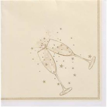 Servetten Papstar "ROYAL Collection", ¼-vouw, 400 x 400 mm, 20 st, goud