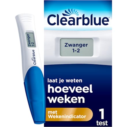 Clearblue Zwangerschapstest Met Wekenindicator - Stelt Het Aantal Weken Vast - 1 Digitale Test