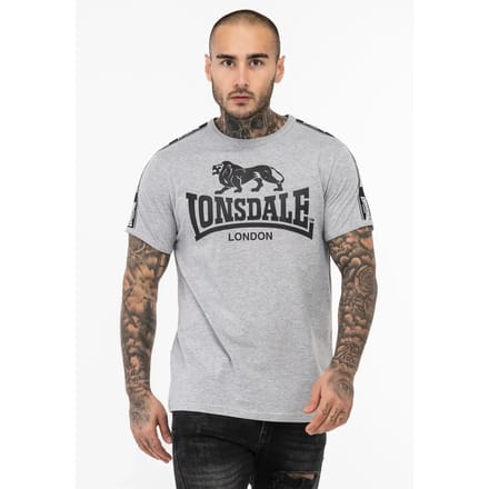 Lonsdale T-shirt Stour Grijs - Maat: L