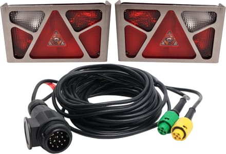Verlichtingsset - Aspock Multipoint 5 - 13 polig - Plug & Play - incl. RVS beschermrekken
