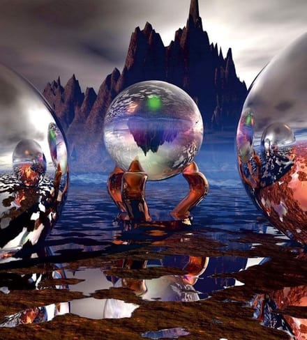 Fotobehang - Crystal Vision 225x250cm - Vliesbehang