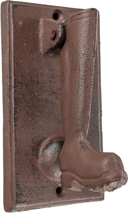 Homescapes Deurklopper antieke laarzen bruin 821g