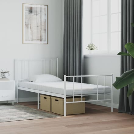 vidaXL Schuimmatras Wit 90x190 cm 7-Zone Hardheid 20 ILD