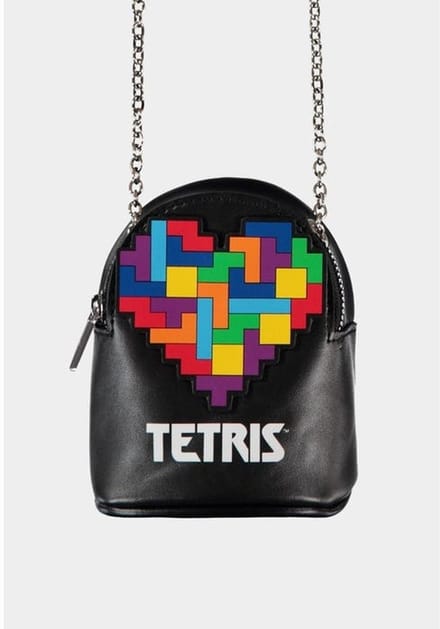 Tetris - Logo Schoudertas - Zwart