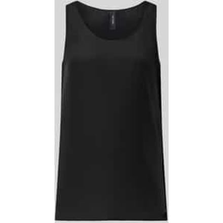 Blouseshirt met ronde hals en labeldetail