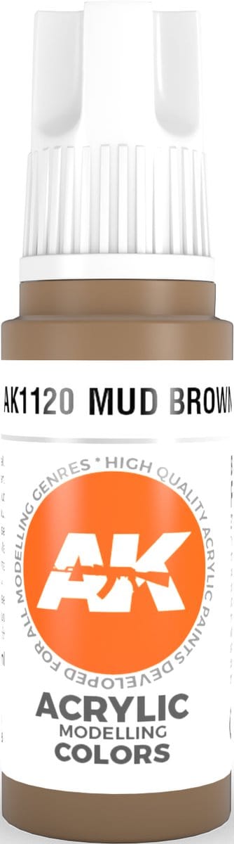 Mud Brown Acrylic Modelling Color - 17ml - AK-11120