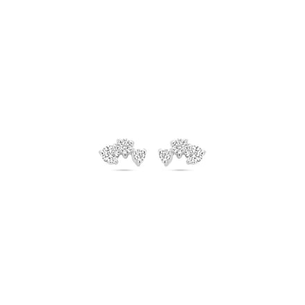 Zilver Gerhodineerd Oorknoppen Zirkonia 1338368