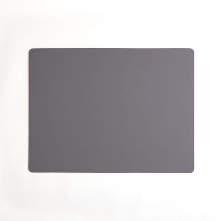Vacavaliente Placemat & Coasters Rechthoek Placemat - Recycled Leer - 40x30 cm - Grijs