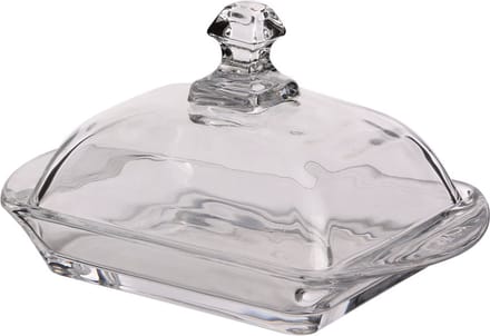 Kookpro Botervloot van Glas met Deksel - 17x11cm - Transparant