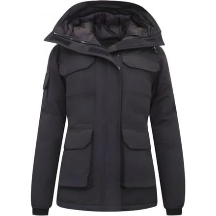 Gewatteerde Jas met Capuchon Dames - 7603 - Zwart