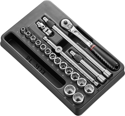 Dopsleutel Module - Gereedschap Set - Auto Reparatie - Met Vergrendeling - 3/8 Inch - Meerkleurig