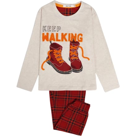 Meisjes pyjama met lange mouwen Admas Keep Walking
