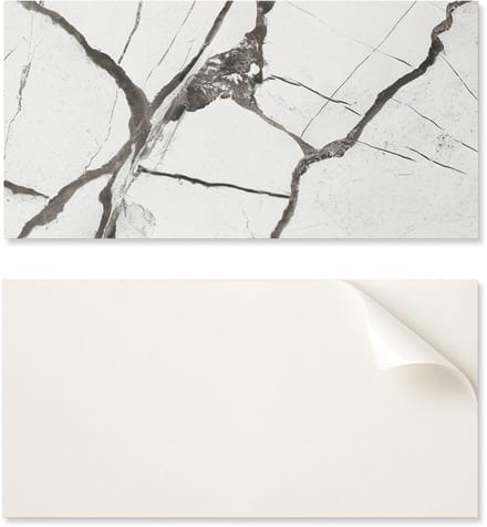 Zelfklevend vinyl decoratief element voor thuis, 100x50 cm, marmerpatroon met aderen.