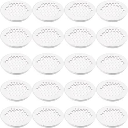 Ventilatieroosters Rond - Ventilatiegaten Rasters - Meubels Ventileren - Honingraat Design - 60 mm - Wit