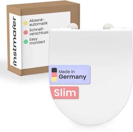 instmaier Alma - Slim toiletzitting - Made in Germany - duroplast - D-vorm - Wit