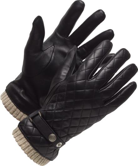 Leren Handschoenen Dames - Touchscreen handschoenen Zwart - 100% Echt soepel schaapsleer - model Kate - Zachte Wollen Voering