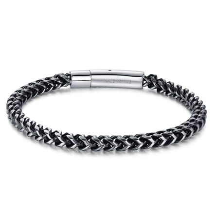 Twice As Nice Armband in edelstaal, vierkante gourmet 21cm