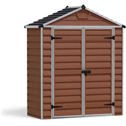 Canopia Metalen Tuinhuis Skylight - Amber - 90x185cm - Dubbele Deur - Met Vloer
