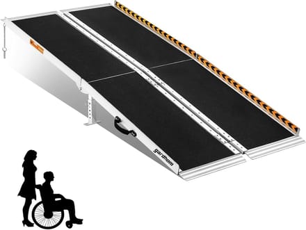 Draagbare Drempelhulp voor Rolstoelen en Rollators - Extra Breed 80cm Antislip Oprijplaat 152cm